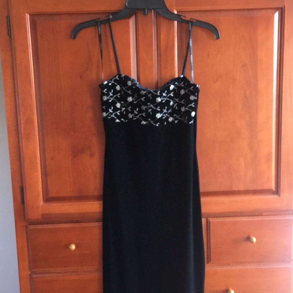 Long velvet dress